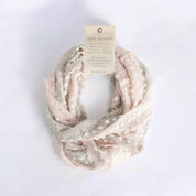 Textured Infinity Scarf in Blush, Embrace Elegance and Comfort with a Versatile Accessory