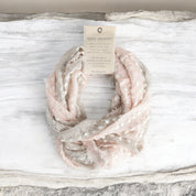 Textured Infinity Scarf in Blush, Embrace Elegance and Comfort with a Versatile Accessory