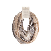 Textured Infinity Scarf in Tan: Embrace Comfort and Elegance with a Versatile Accessory