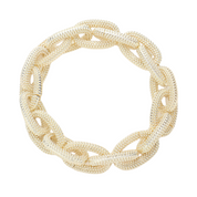 Golden Chain Link Stretch Bracelet