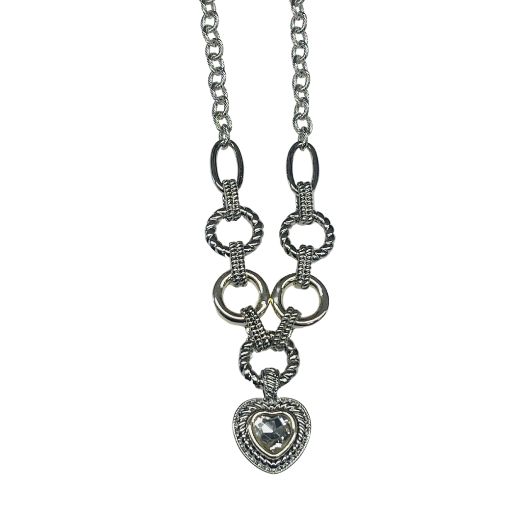 Oceanic Heart Pendant Necklace