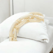 Golden Chain Link Stretch Bracelet