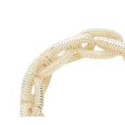 Golden Chain Link Stretch Bracelet