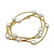 Elegant Golden Beaded Stainless Steel Bracelet with Gold Finish - Delicate Beads - Daily Wear and Gift for Her