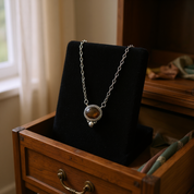 Tiger’s Eye Sterling Silver Pendant Necklace