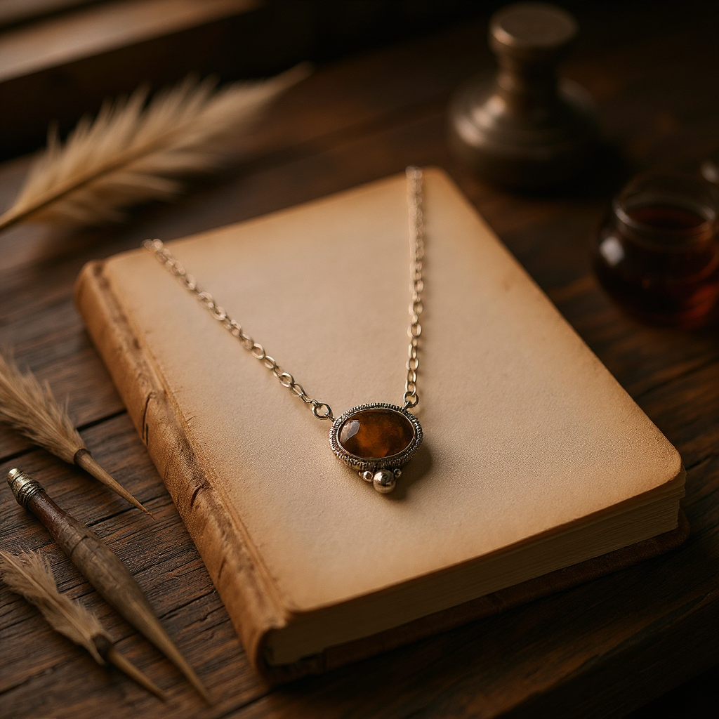 Tiger’s Eye Sterling Silver Pendant Necklace
