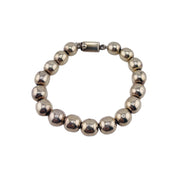 Sterling Silver, Bracelet, Classic, Round Bead, Box Clasp