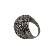 Sterling Silver, Ring, Floral, Dome, Modernist Style, Perfect Gift, Vintage Style, Boho, Gift