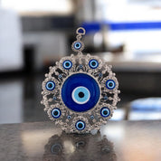 Silver, Evil Eye with Evil Eyes, Wall Ornament, Talisman, Home Protection