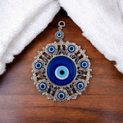 Silver, Evil Eye with Evil Eyes, Wall Ornament, Talisman, Home Protection
