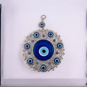 Silver, Evil Eye with Evil Eyes, Wall Ornament, Talisman, Home Protection