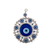 Silver, Evil Eye with Evil Eyes, Wall Ornament, Talisman, Home Protection