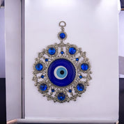 Evil Eye, Silver, Blue, Wall Ornament, Home Protection, Talisman