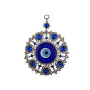 Evil Eye, Silver, Blue, Wall Ornament, Home Protection, Talisman