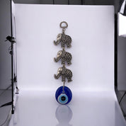 Silver, Elephant, Evil Eye, Wall Ornament, Talisman