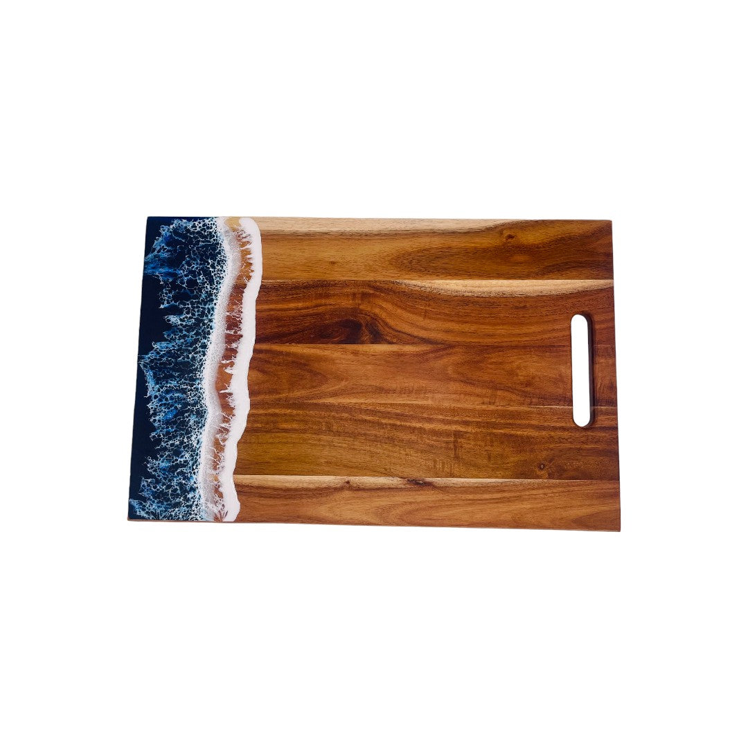 Elegant Charcuterie Board, Cheese Board, Serving Tray with Stunning Resin Art, Perfect for Entertaining, Home Decor