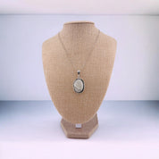 Sterling Silver, Moonstone, Oval, Pendant, Necklace - Moonstone Glow