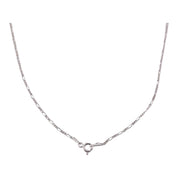 Sterling Silver Necklace with Silver Pendant and Freshwater Pearl - Timeless Elegance