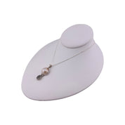 Sterling Silver Necklace with Silver Pendant and Freshwater Pearl - Timeless Elegance