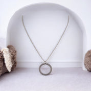 Sterling Silver, Textured Ring, Pendant, Necklace, Modern, Chic