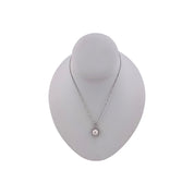 Sterling Silver, Zircon, Freshwater Pearl, Pendant, Necklace - Bridal Sun