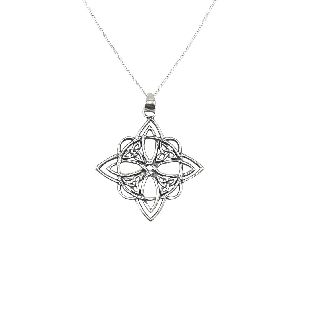 Sterling Silver, Celtic Knot, Pendant, Necklace - Celtics Witch