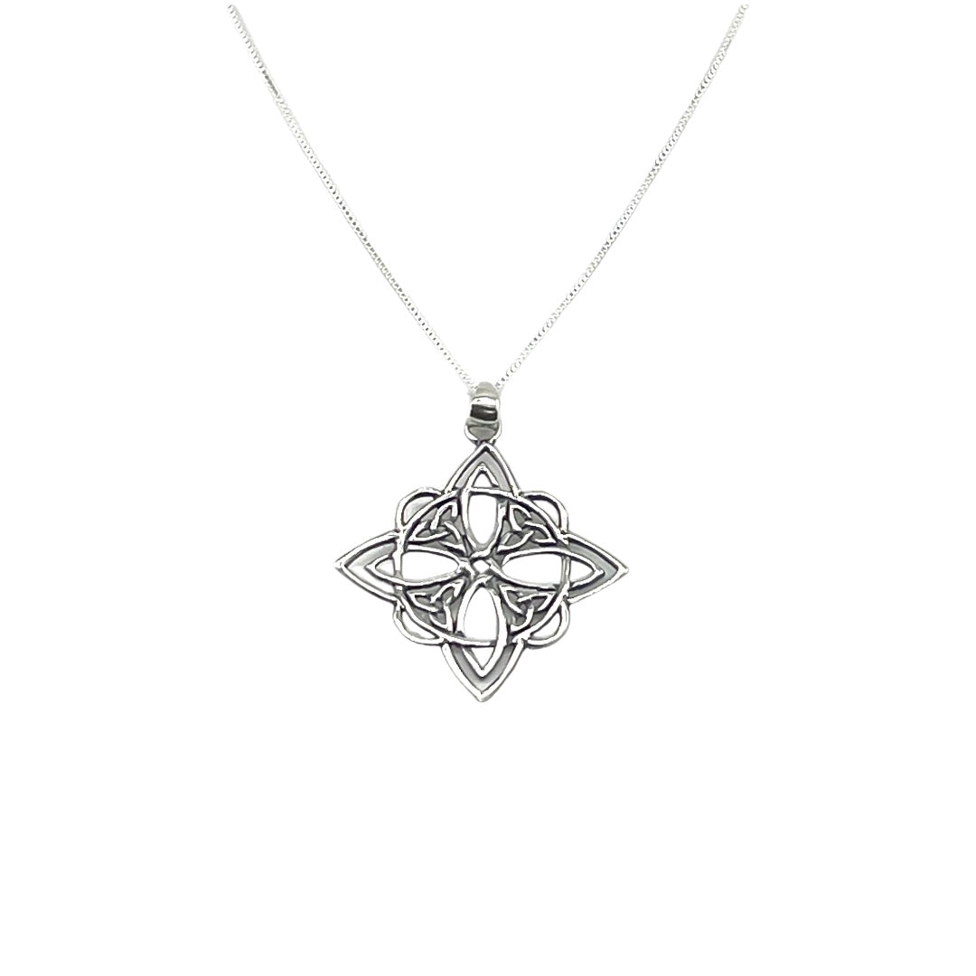 Sterling Silver, Celtic Knot, Pendant, Necklace - Celtics Witch