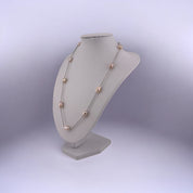 White, Peach, and Pink, Cultured Pearl, Necklace, Petite Pearls, Thoughtful Birthday, Anniversary, Holiday Gift for Her