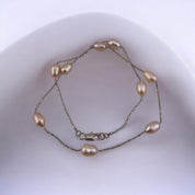 White, Peach, and Pink, Cultured Pearl, Necklace, Petite Pearls, Thoughtful Birthday, Anniversary, Holiday Gift for Her