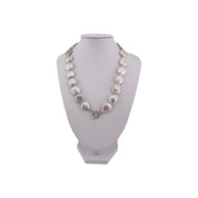 Coin Pearl Necklace, Freshwater, White Pearls,  Perfect Wedding Gift, Birthday Gift, Anniversary Gift