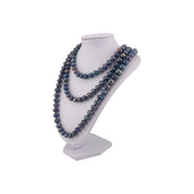 Elegant Freshwater, Cultured, Grayish Blue Pearl, Necklace with Sterling, Versatile Gift Jewelry