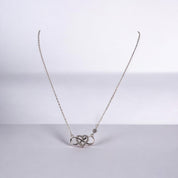 Sterling Silver, Zircon, Infinity, Heart, Pendant, Necklace