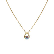 Gold-Plated, Sterling Silver, Zircon, Teardrop, Necklace, Earring, Moonstone