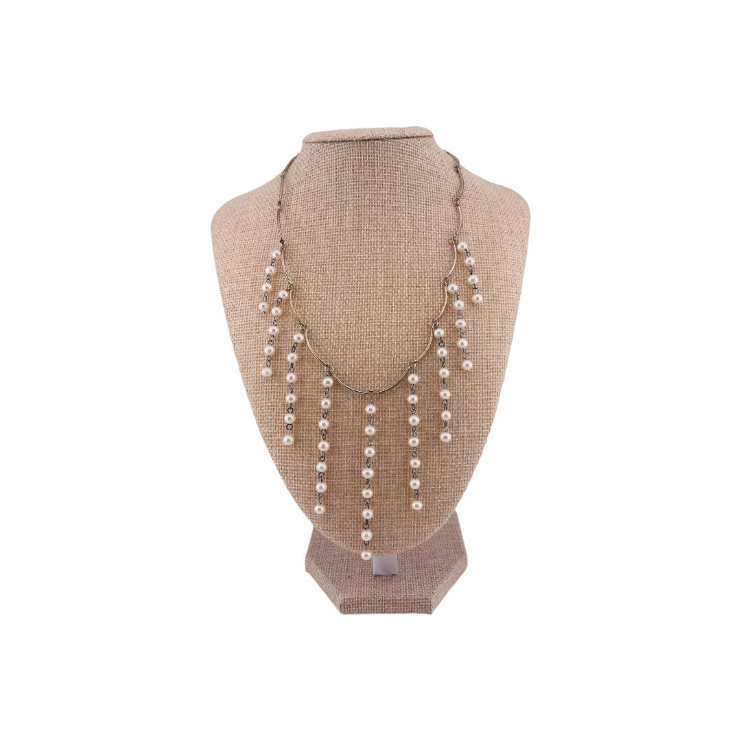 Classic Pearl Freshwater Pearl Sterling Silver Necklace