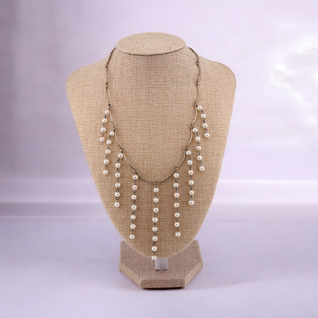 Classic Pearl Freshwater Pearl Sterling Silver Necklace