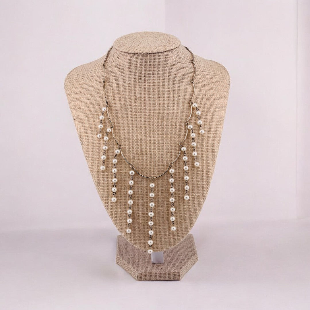 Classic Pearl Freshwater Pearl Sterling Silver Necklace