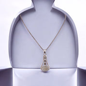 Lunar Glow Necklace,  Moonstone Pendant, Sterling Silver Chain, Elegant Gift for All Occasions