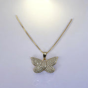 Sterling Silver, Butterfly Zirconia Pendant, Necklace, | Sparkling Jewelry, Birthday, Holiday and anniversary  Gift