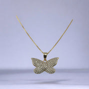 Sterling Silver, Butterfly Zirconia Pendant, Necklace, | Sparkling Jewelry, Birthday, Holiday and anniversary  Gift