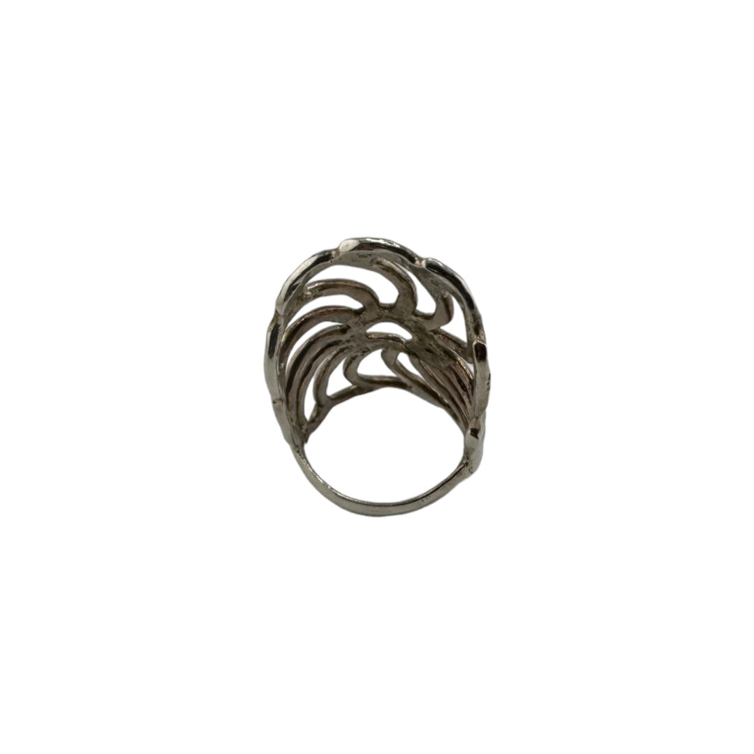 Sterling Silver, Ring, Modernist Style, Art Deco, Flower