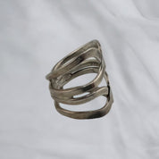 Sterling Silver Double Infinity Ring, Boho, Modernist Style, Eternal Love, Unique Design, Gift for Her, Fashion Accessory