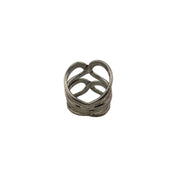 Sterling Silver Double Infinity Ring, Boho, Modernist Style, Eternal Love, Unique Design, Gift for Her, Fashion Accessory