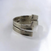 Sterling Silver, Ring, Boho, Modernist Style, Coil Wrap