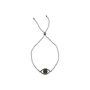 Sterling Silver, Zircon, Evil Eye, Bracelet, Bolo Tie, Protection Jewelry, Talisman