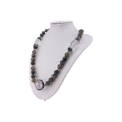 Moonlit Pearls with Clear Crystal Cascade Necklace