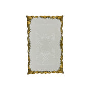 White, Gold Trim, Rectangle, Ceramic Plate, Display Plate