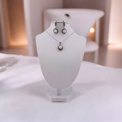 Radiant Pearl Sterling Silver Sterling Silver Jewelry Set