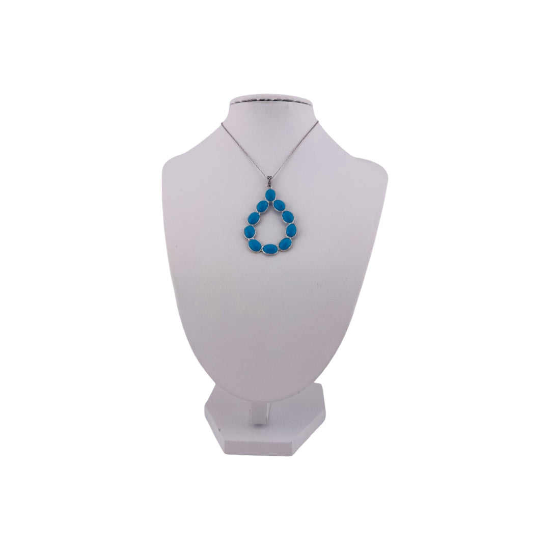 Turquoise Teardrop Elegance Necklace