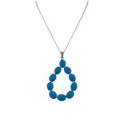 Turquoise Teardrop Elegance Necklace