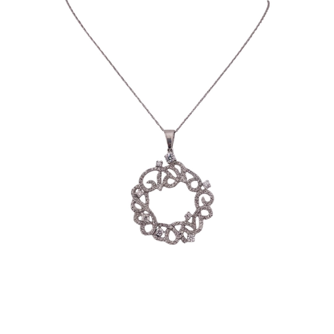 Sparkling Reef Elegance Sterling Silver Necklace